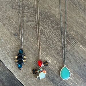 J.Crew #3 (piece) Long Pendant Necklace *BUNDLE*- Women Jewelry